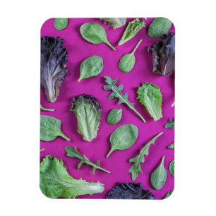 Lettuce Greens on Purple Magnet