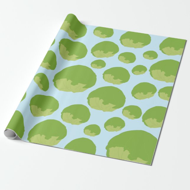 Lettuce Pattern Wrapping Paper (Unrolled)