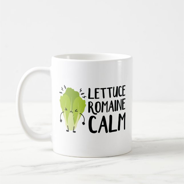 Lettuce Romaine Calm Coffee Mug (Left)