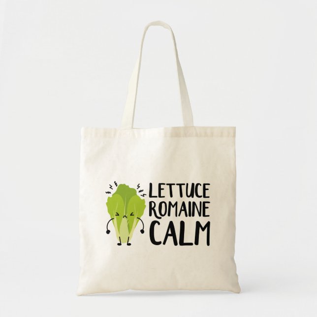 Lettuce Romaine Calm Tote Bag (Front)