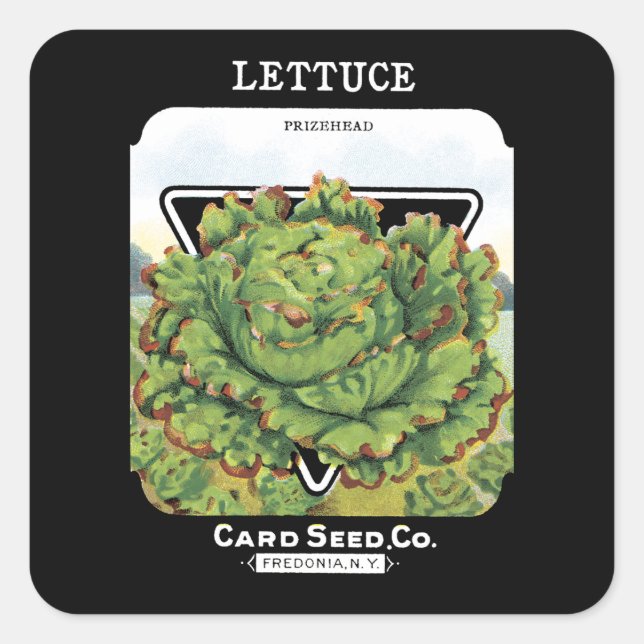 Lettuce Seed Packet Label (Front)