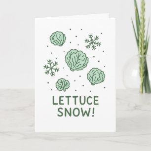 Lettuce Snow - Funny Christmas Card