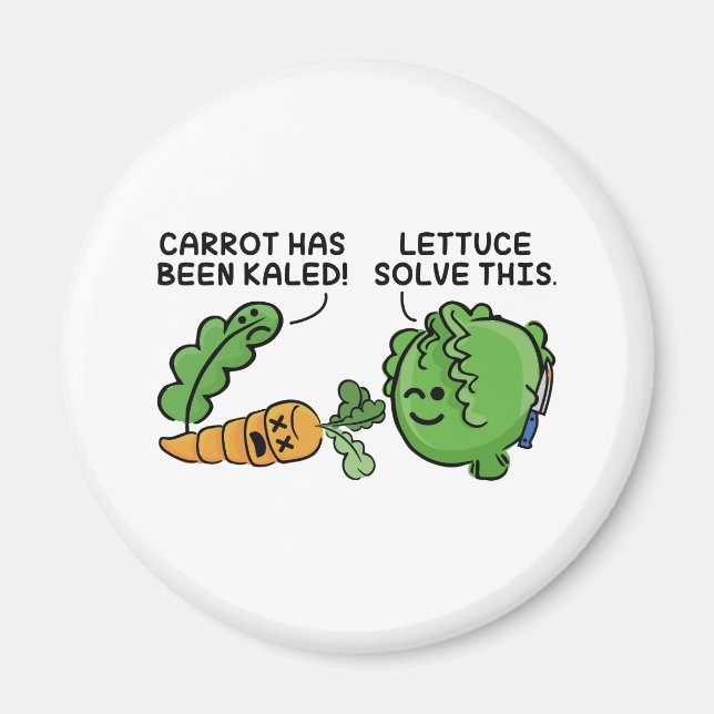 Lettuce Solve This Magnet (Front)