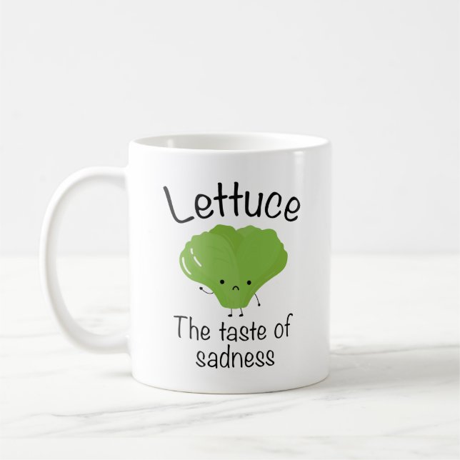 Lettuce The Taste Of Sadness Coffee Mug (Left)