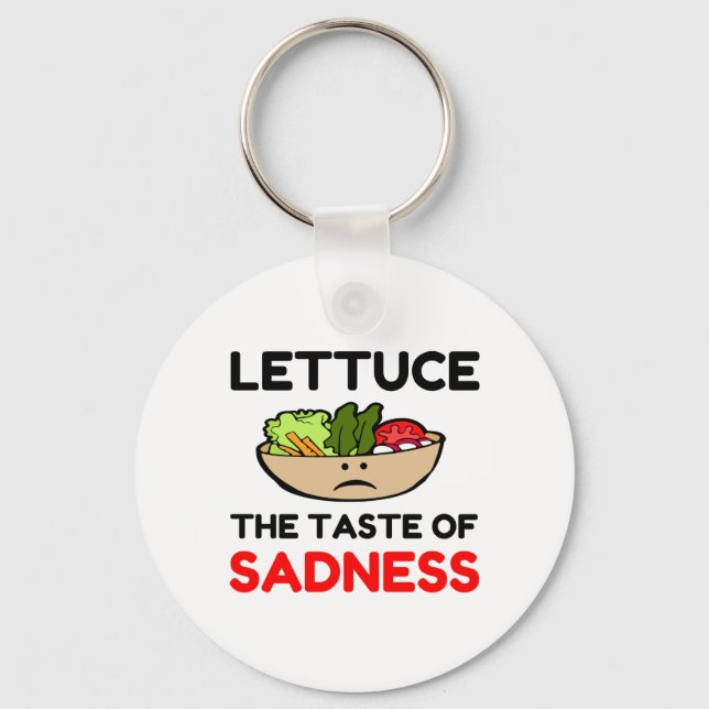 LETTUCE THE TASTE OF SADNESS KEY RING (Front)