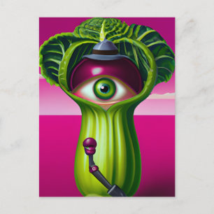 Lettuce With an Eye Postcard