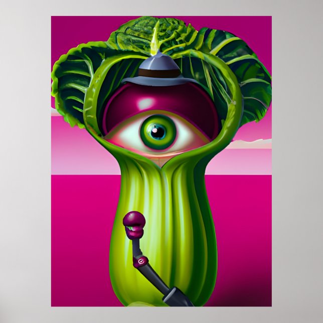 Lettuce With an Eye Poster (Front)