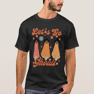 Letu2019s Go Ghouls Halloween Western Cute Ghost S T-Shirt