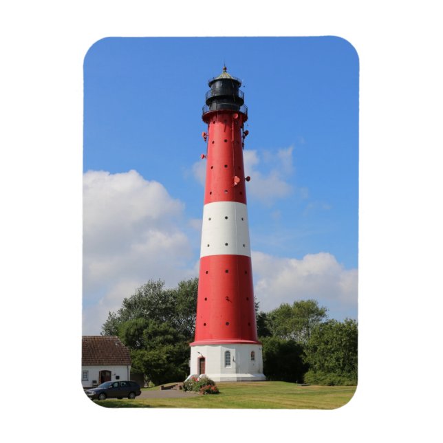 Leuchtturm auf Insel Pellworm im Sommer Magnet (Vertical)