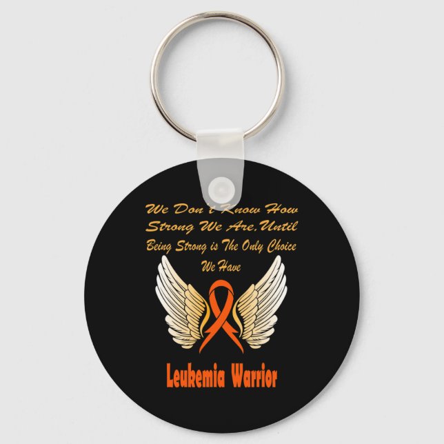 Leukaemia Awareness 2 Key Ring (Front)