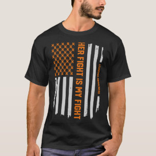 Leukaemia Awareness American Flag Tee Gift