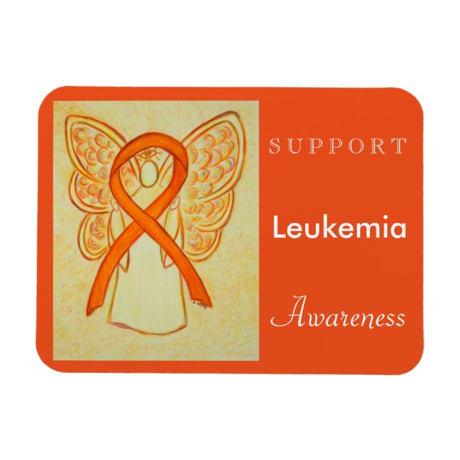 Leukaemia Awareness Angel Custom Magnet (Horizontal)