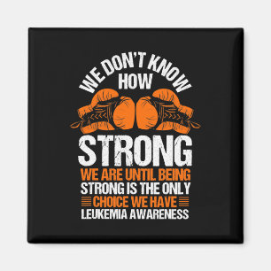Leukaemia Awareness Blood Cancer Orange Ribbon Magnet