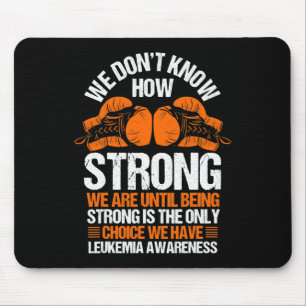 Leukaemia Awareness Blood Cancer Orange Ribbon Mouse Pad