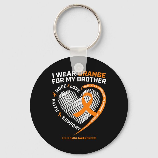 Leukaemia Awareness  Brother Kids Leukaemia Awaren Key Ring (Front)