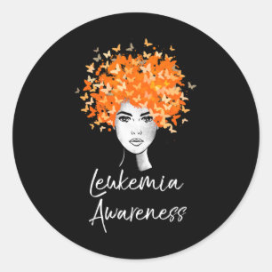 Leukaemia Awareness Butterflies Gift Classic Round Sticker