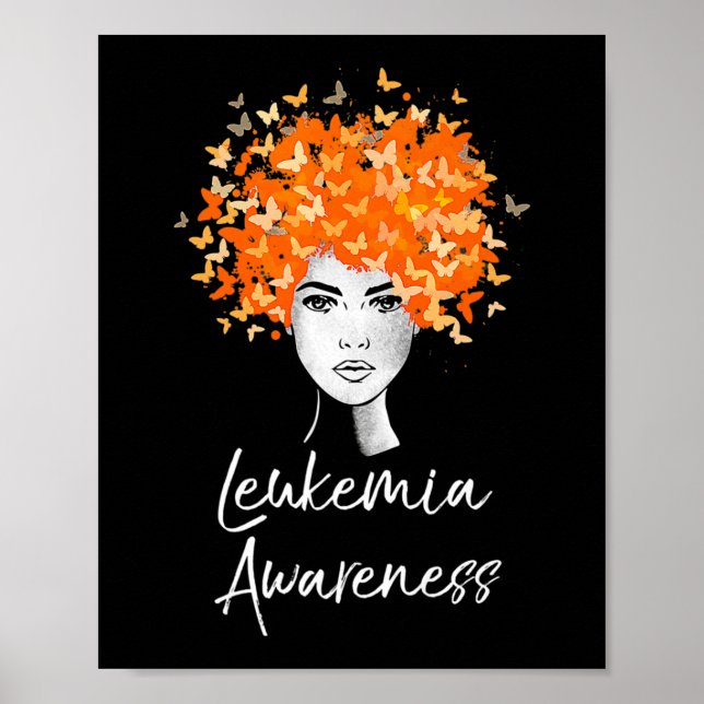 Leukaemia Awareness  Butterflies Gift   Poster (Front)