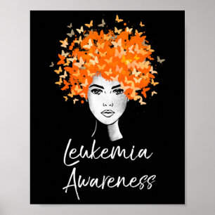 Leukaemia Awareness Butterflies Gift  Poster