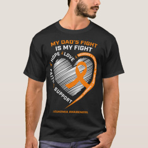Leukaemia Awareness Dad Men Women Gifts Leukaemia  T-Shirt