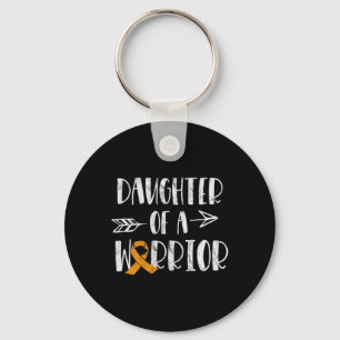 Leukaemia Awareness Daughter Of A Warrior Blood Ca Key Ring