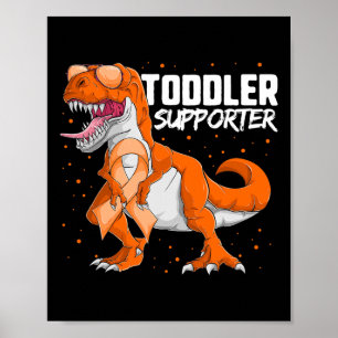 Leukaemia Awareness Dinosaur Poster