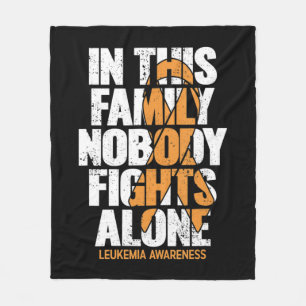 Leukaemia Awareness Family Support Leukaemia Awar Fleece Blanket