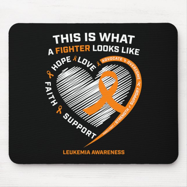 Leukaemia Awareness Fighter Gifts Men Women Mum Da Mouse Pad (Front)