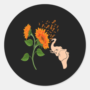 Leukaemia Awareness Flower  Classic Round Sticker