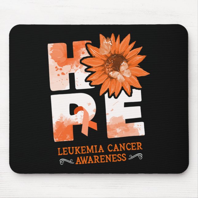 Leukaemia Awareness Flowers  Mouse Pad (Front)