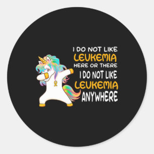 Leukaemia Awareness For Women Men Kids Classic Round Sticker