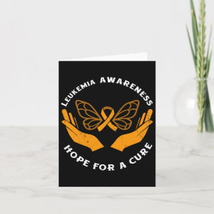Leukaemia Awareness Hope For A Cure Blood Cancer Card