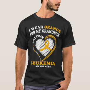 Leukaemia Awareness - I Wear Orange for My Grands T-Shirt