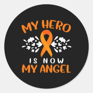 Leukaemia Awareness I Wear Orange For Someone Butt Classic Round Sticker