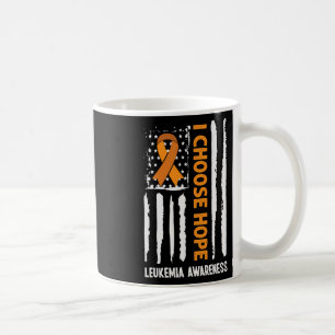 Leukaemia Awareness Leukaemia Cancer Usa Flag Oran Coffee Mug
