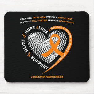Leukaemia Awareness Men Women Kids Family Leukaemi Mouse Pad