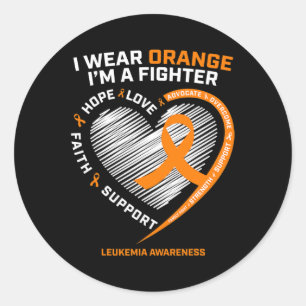 Leukaemia Awareness Men Women Mum Dad Gifts Leuke Classic Round Sticker