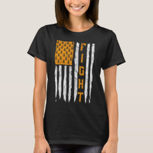 Leukaemia Awareness Month American Flag Blood Canc T-Shirt