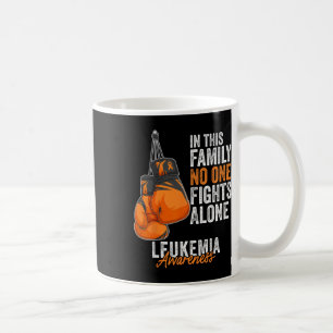 Leukaemia Awareness Month Boxing Gloves Orange Rib Coffee Mug