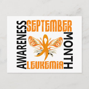 Leukaemia Awareness Month Butterfly 3.4 Postcard