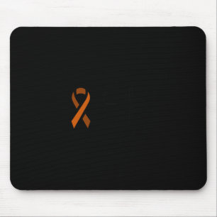 Leukaemia Awareness Month Fight Orange Ribbon Bloo Mouse Pad