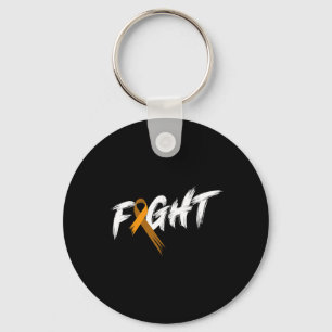 Leukaemia Awareness Month Fight Vintage Blood Canc Key Ring