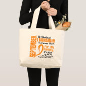 Leukaemia Awareness Month Large Tote Bag (Front (Product))