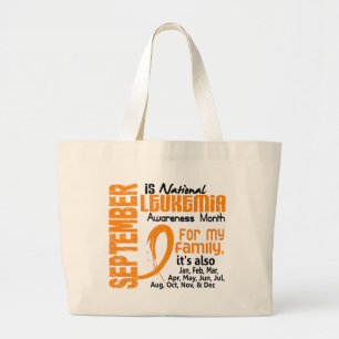 Leukaemia Awareness Month Large Tote Bag