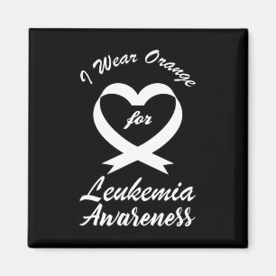 leukaemia awareness month Orange Ribbon Warrior Fi Magnet