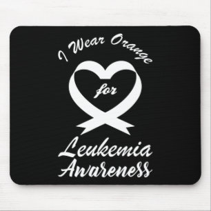 leukaemia awareness month Orange Ribbon Warrior Fi Mouse Pad