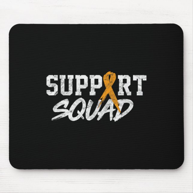Leukaemia Awareness Month Support Squad Blood Canc Mouse Pad (Front)