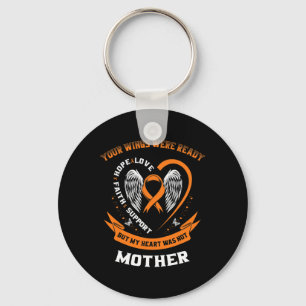 Leukaemia Awareness Mum Your Wings Were Ready Moth Key Ring