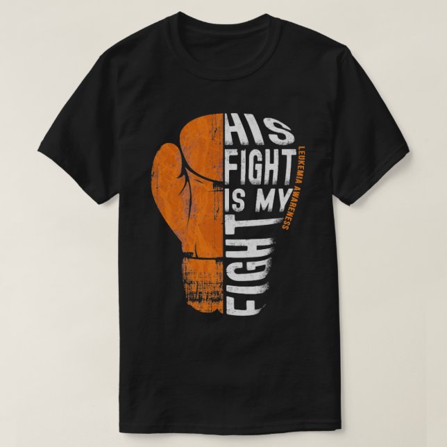 Leukaemia Awareness  Orange Boxing Glove  T-Shirt (Design Front)