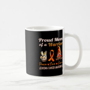 Leukaemia Awareness Orange Cancer Ribbon Proud Mum Coffee Mug
