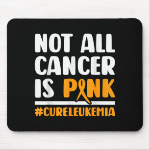 Leukaemia Awareness Orange Ribbon Cancer Support Mouse Pad